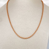 Cadena Militar 13gr / 23 3/4 in / 2mm Oro Rosa +3 18K &
