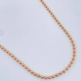 Cadena Militar 13gr / 23 3/4 in / 2mm Oro Rosa +3 18K &