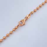 Cadena Militar 13gr / 23 3/4 in / 2mm Oro Rosa +3 18K &