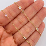 Cadena MSK Aro Seguido 5.8gr / 19 in / 1.4mm Oro Amarillo +3 18K &
