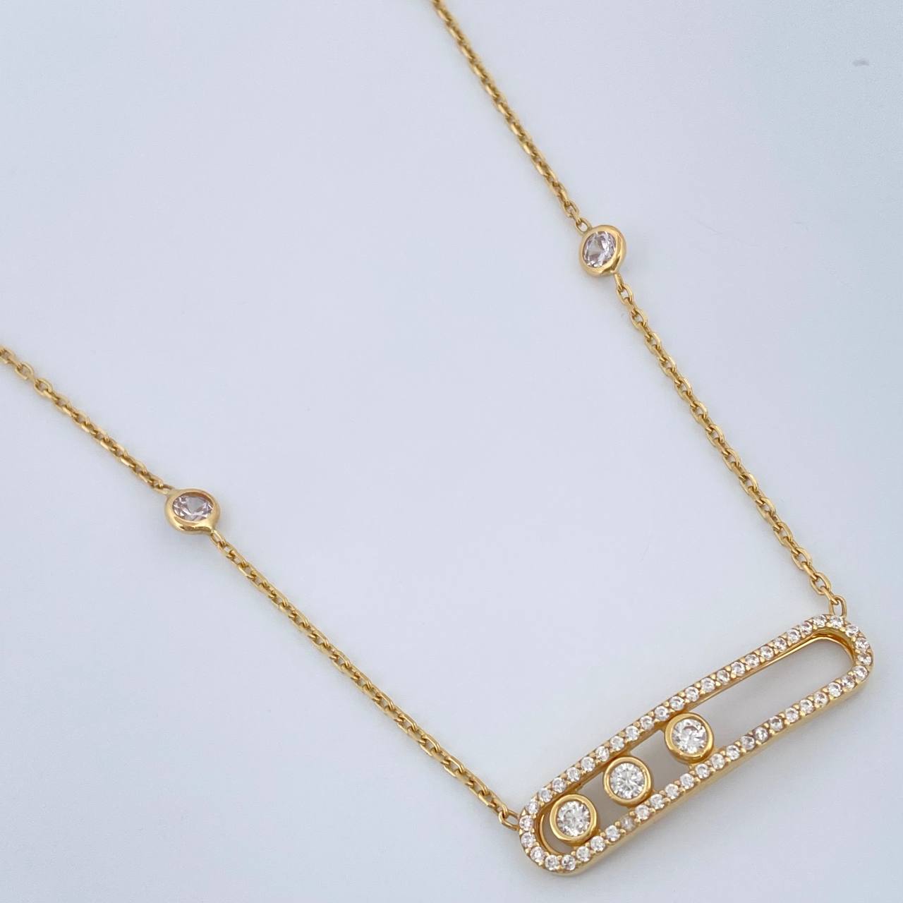 Cadena MSK Aro Seguido 5.8gr / 19 in / 1.4mm Oro Amarillo +3 18K &