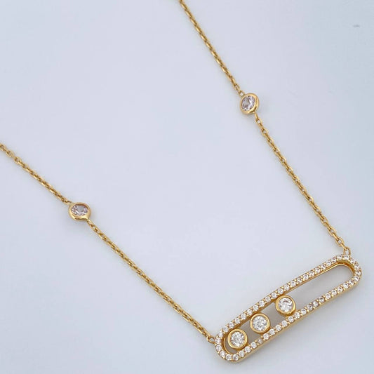 Cadena MSK Aro Seguido 5.8gr / 19 in / 1.4mm Oro Amarillo +3 18K &