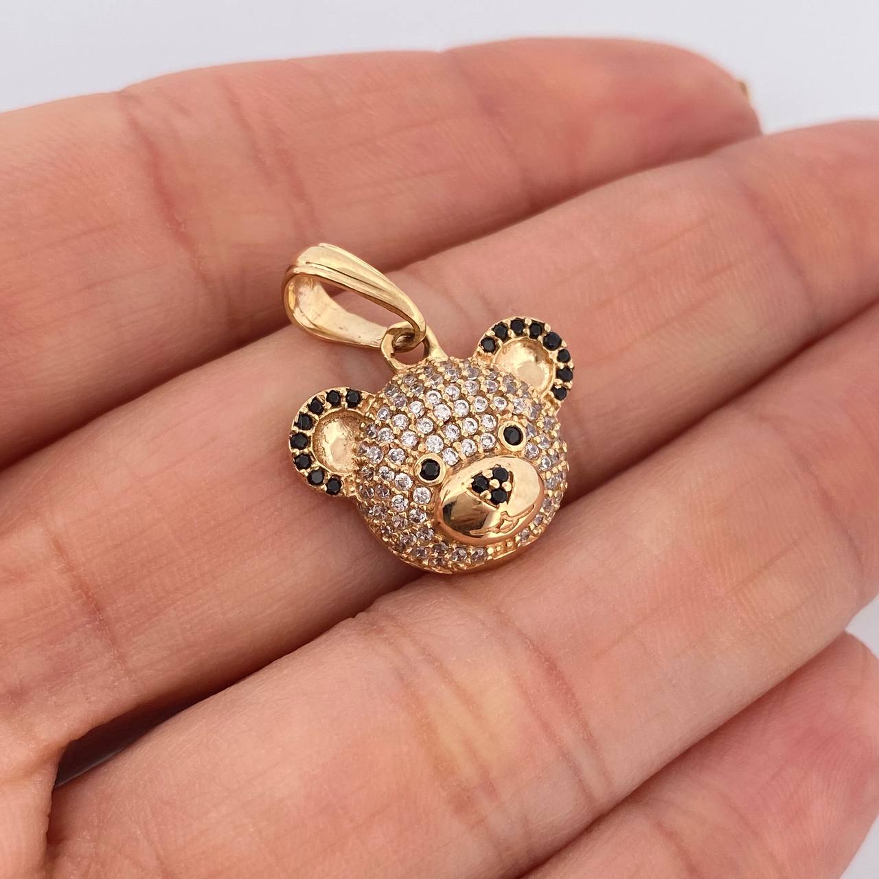Dije  Oso 2.7gr / 3/4 in / Oro Amarillo 18K &