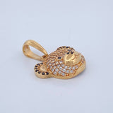 Dije  Oso 2.7gr / 3/4 in / Oro Amarillo 18K &