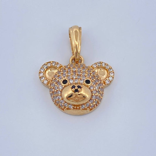 Dije Oso 2.7gr / 3/4 in / Oro Amarillo 18K &