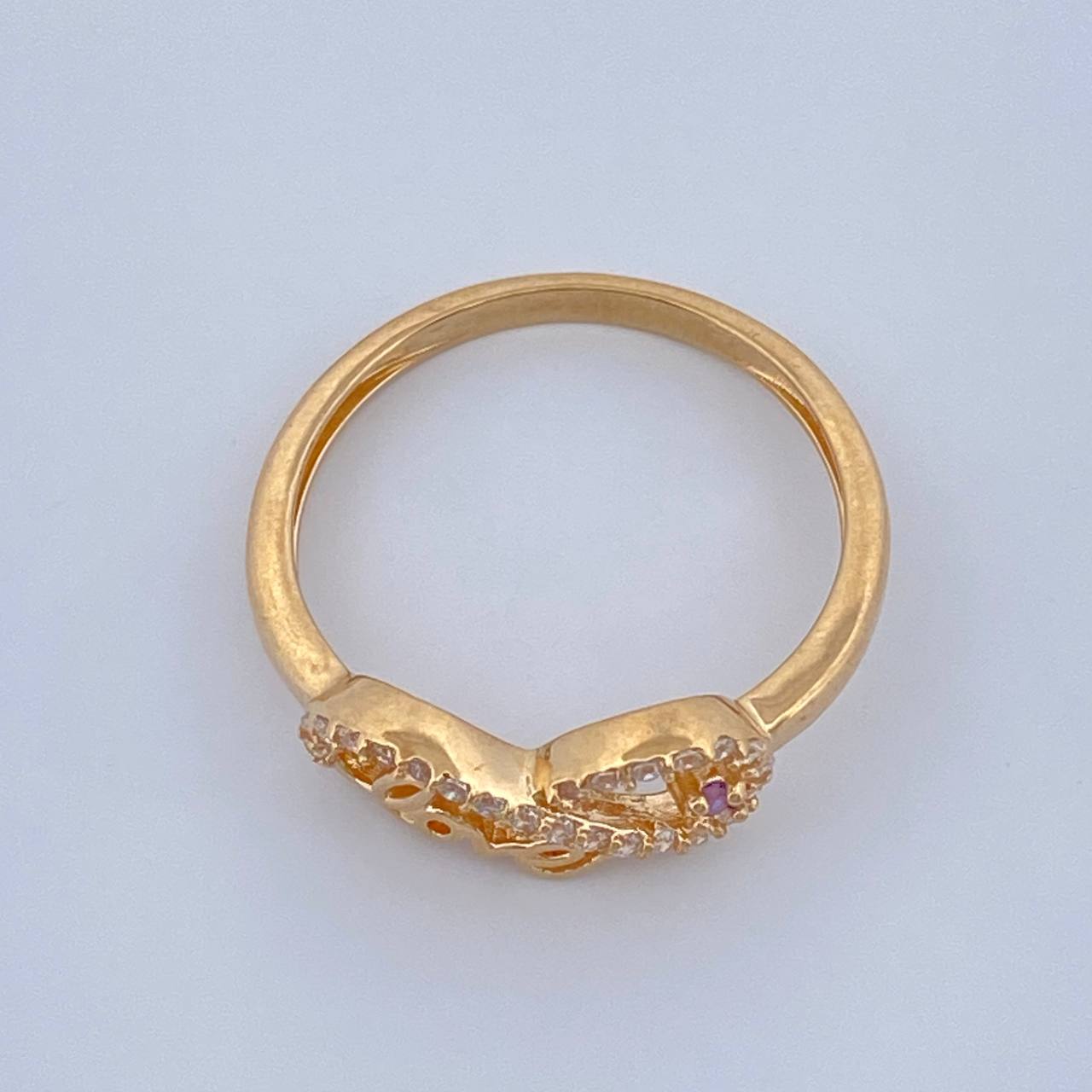 Anillo Infinito 2.35gr / T7 1/2 / Oro Amarillo 18K &