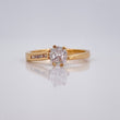 Anillo Solitaro Linea Invertida 2.7gr / T7 / Oro Amarillo 18K &