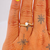 Churumbela Inverted Line Ring 1.7gr / T6 1/2 / Yellow Gold 18K &