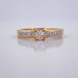 Anillo Churumbela 2.95gr / T7 / Oro Amarillo Oro Blanco 18K &
