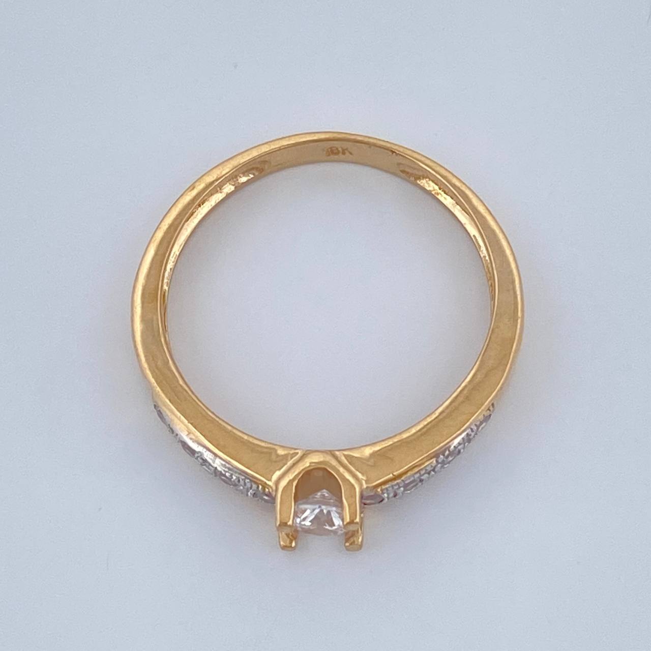 Anillo Churumbela 2.95gr / T7 / Oro Amarillo Oro Blanco 18K &