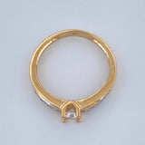 Anillo Churumbela 2.95gr / T7 / Oro Amarillo Oro Blanco 18K &