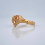 Anillo Corazon Estrella 15s 2.85gr / T6 / Oro Amarillo 18K &