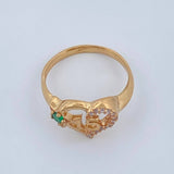 Anillo Corazon Estrella 15s 2.85gr / T6 / Oro Amarillo 18K &
