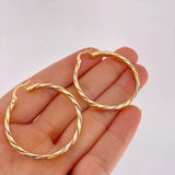 Candongas Vicy 6.05g / 4cm Tres Oros 18K