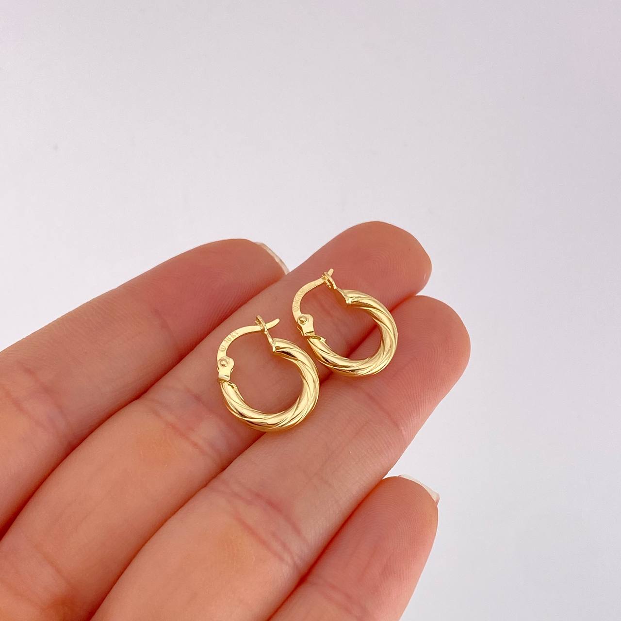 Candongas Arielle 1.25g / 1.5cm Oro Amarillo 18K