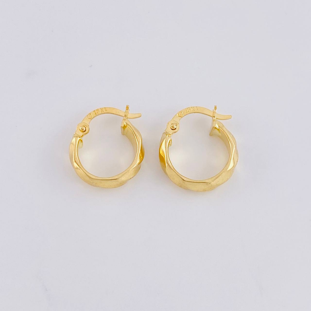 Candongas Lineas Espiral 1.25g / 1/2 in Oro Amarillo 18K