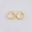 Candongas Lineas Espiral 1.25g / 1/2 in Oro Amarillo 18K