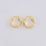 Candongas Lineas Espiral 1.25g / 1/2 in Oro Amarillo 18K