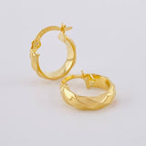 Candongas Lineas Espiral 1.25g / 1/2 in Oro Amarillo 18K