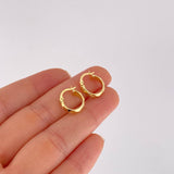 Candongas Lineas Espiral 1.25g / 1/2 in Oro Amarillo 18K