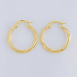 Candongas Espiral 1.25g / 1 in Oro Amarillo 18K