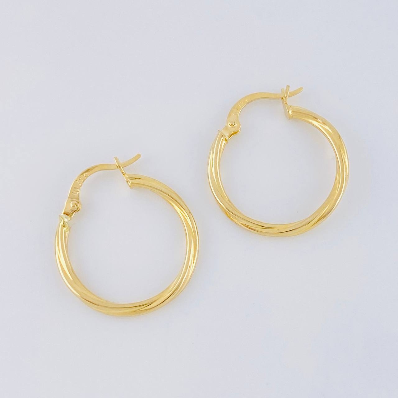 Candongas Espiral 1.25g / 1 in Oro Amarillo 18K