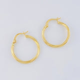 Candongas Espiral 1.2g / 2.2cm Oro Amarillo 18K