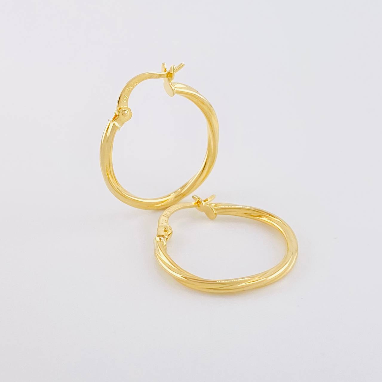 Candongas Espiral 1.2g / 2.2cm Oro Amarillo 18K