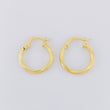 Candongas Espiral 1.2g / 3/4 in Oro Amarillo 18K