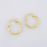 Candongas Espiral 1.2g / 1.8cm Oro Amarillo 18K