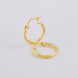 Candongas Espiral 1.2g / 3/4 in Oro Amarillo 18K