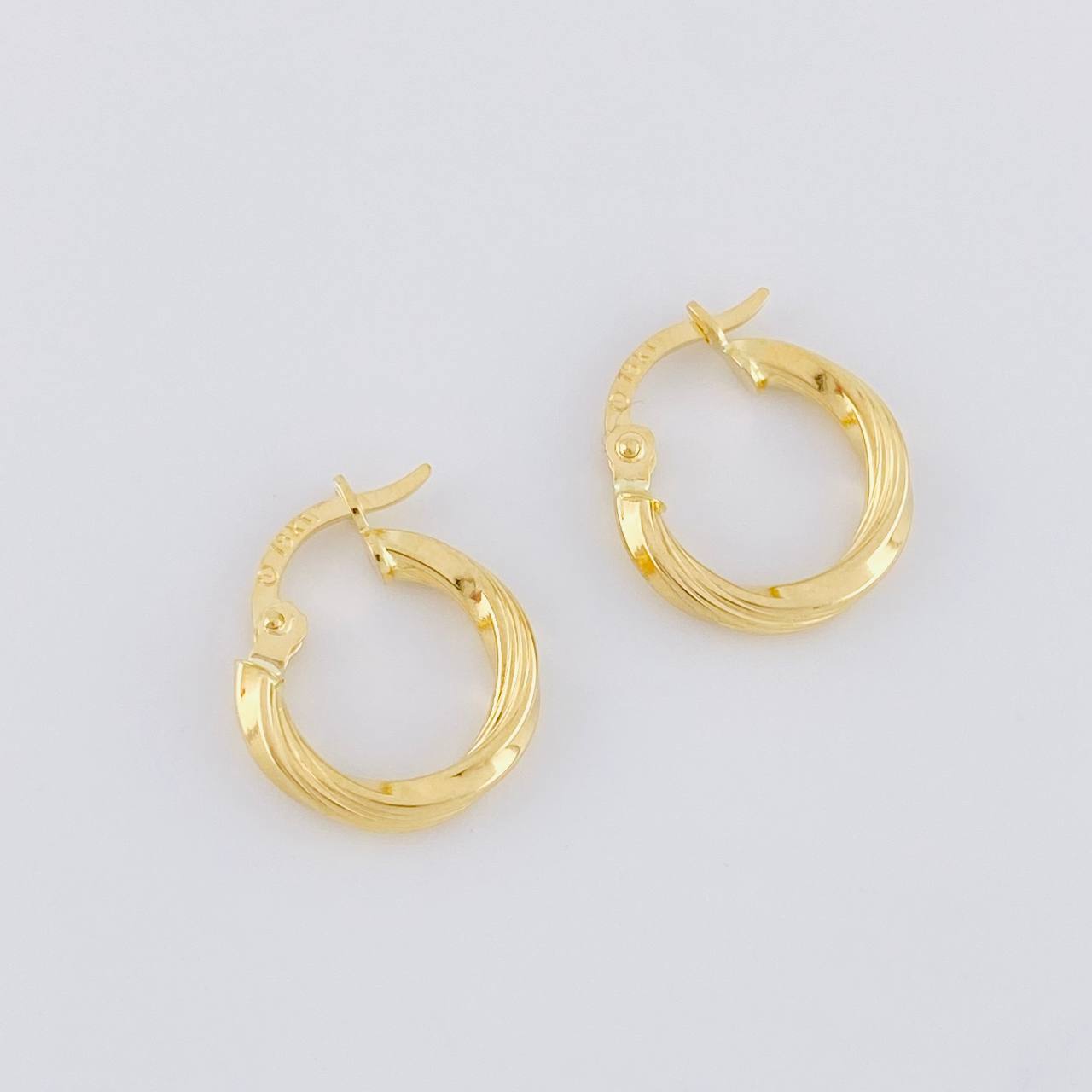 Candongas Espiral 1.2g / 1.6cm Oro Amarillo 18K