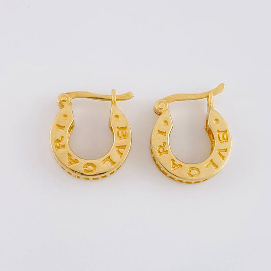 Hoop Earrings Bv 3.8g / 1/2 in Yellow Gold 18K