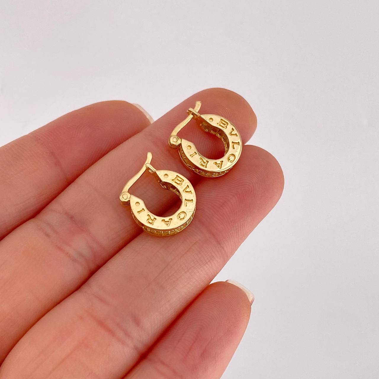 Hoop Earrings Bv 3.8g / 1/2 in Yellow Gold 18K