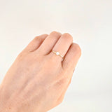 Anillo Solitario Cuatro Garras 1.1g / T8 Oro Amarillo 18K
