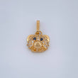 Dije Rostro Oso 1.2gr / 1/2 in / Oro Amarillo 18K &