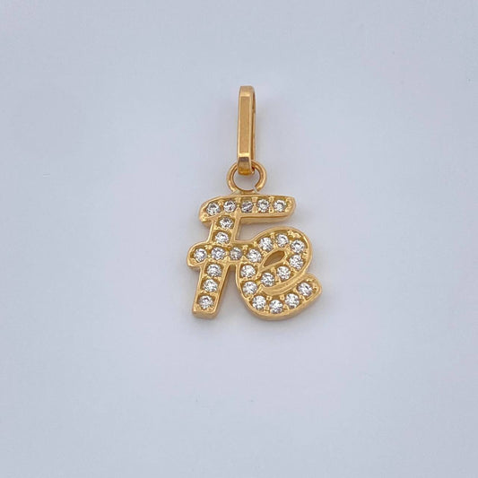 Dije Fe 0.85gr / 1/2 in / Oro Amarillo 18%