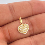 Dije Corazón Cojín 1.45gr / 3/4 in / Oro Amarillo 18K &