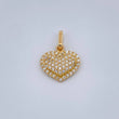 Dije Corazón Cojín 1.45gr / 3/4 in / Oro Amarillo 18K &