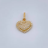Dije Corazón Cojín 1.45gr / 3/4 in / Oro Amarillo 18K &