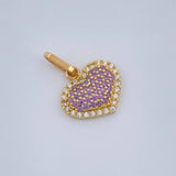 Dije Corazón Cojín 1.5gr / 3/4 in / Oro Amarillo 18K &
