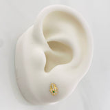 Topos Mano Hamsa 0.75g / in / 4.5mm Oro Amarillo 18K