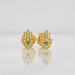Topos Mano Hamsa 0.75g / in / 4.5mm Oro Amarillo 18K