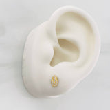 Topos Mano Hamsa 0.75g / in / 4.5mm Oro Amarillo 18K