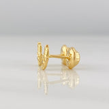 Topos Mano Hamsa 0.75g / in / 4.5mm Oro Amarillo 18K