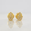 Stud Earrings Hamsa Hand 0.75g / in / 6.2mm Yellow Gold 18K