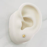 Stud Earrings GC 0.55g / in / 3.15mm Yellow Gold 18K