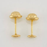 Stud Earrings GC 0.55g / in / 3.15mm Yellow Gold 18K