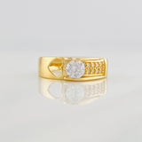 Anillo Solitario Corazon 4.05g / T6 3/4 Oro Amarillo 18K