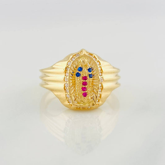 Anillo Virgen de Guadalupe 4.40g / T8 Oro Amarillo 18K